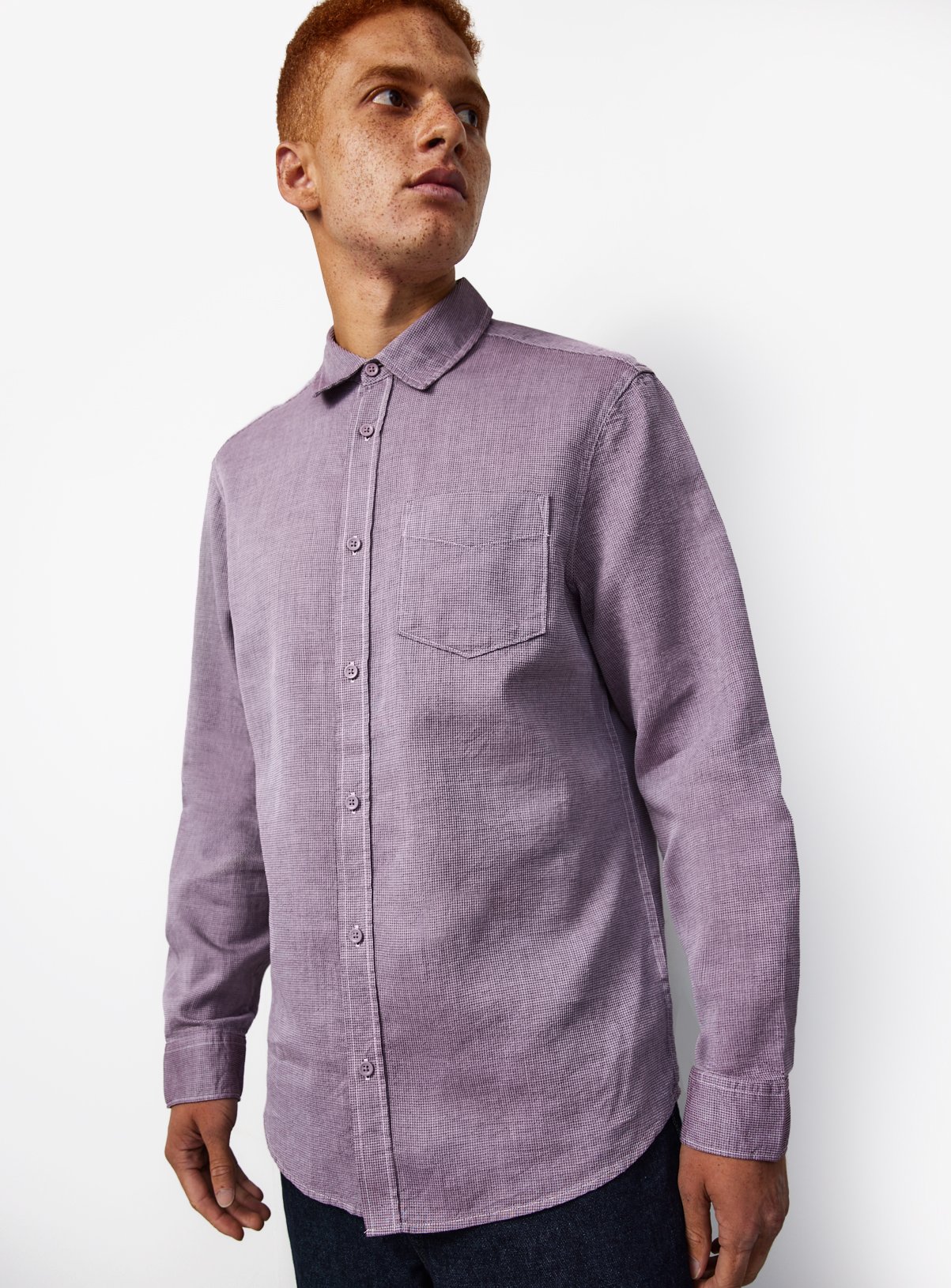 Dark Red Cotton Smart Shirt XXXL - Image 1 thumbnail